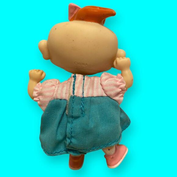 Rugrats 4.5” LIL Twin Girl Doll in Dress 4.5” Vinyl 1967 Viacom Mattel - Picture 4 of 9